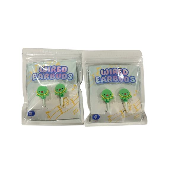 Vivitar Kids Squid Themed Wired Earbuds!  Multicolor- SET of 2!! NEW** - Picture 1 of 2